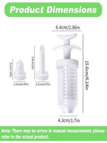1st/8 件甜点装饰注射器套装、塑料花朵裱花装置、奶油花朵裱花枪、裱花蛋糕装饰套装、奶嘴、饼干、裱花嘴、烘焙工具、制作、喷嘴饼干裱花注射器套装