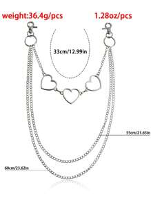 Sanrio 1 Piece Hello Kitty Punk Street Metal Layered Chain Keychain Women Men Waist Keychain Pants Jeans Hip Hop Pants Belt Chain Jewelry Accessories Suitable For Teen Summer Casual Outdoor Athletic Or Vacation Travel Or Graduation Gifts Or Birthday Dress Accessories Or Daily Wear