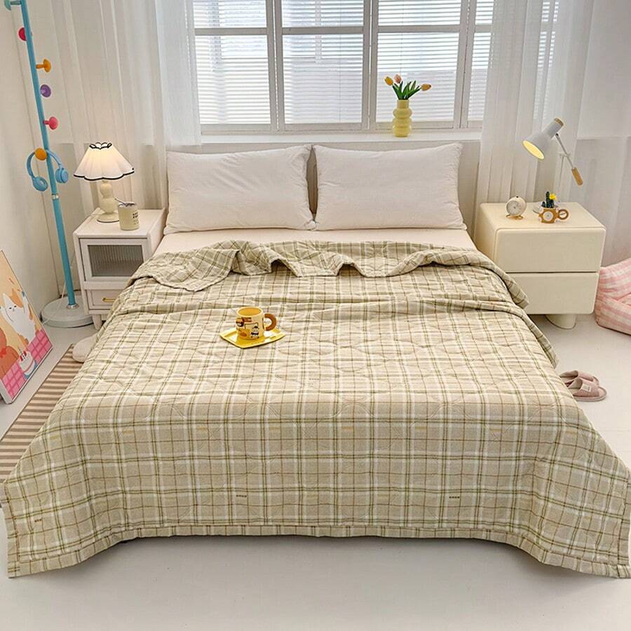 1PC Comforter Blanket, Reversible Lightweight Microfiber All Season Blanket - Multicolor - View 1