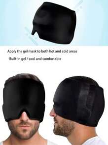 1pc Multi-Functional Wellness Eye Mask - Migraine Cap, Cold Compress Eye Mask, Reusable & Adjustable, Soft, Comfortable & Breathable, Ice Pack Face Mask, Everyday Use, Head Care, Face Care, Therapy, SPA, Sleeping, Gift, Unisex Polyester (Polyester) Eye Mask, All Season
