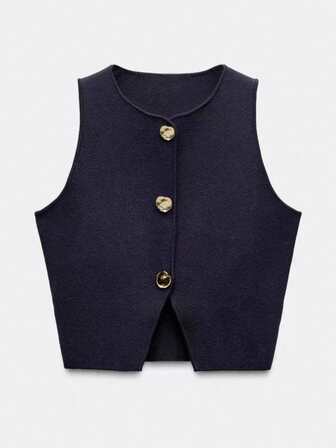 Nuevo chaleco sin mangas de verano para mujer con un elegante y de moda aspecto de negocios casuales de alta gama, romántico, para vacaciones y graduación. Se recomienda pedir una talla talla grande grande, ya que las tallas tienden a ser pequeñas.