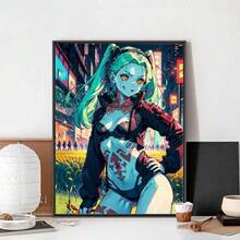 1 tấm áp phích Anime C-Cyberpunk E-Edgerunners không có khung tranh vải áp phích nghệ thuật treo tường tranh phòng ngủ học tập khung tùy chọn - Nhiều màu - Xem 38