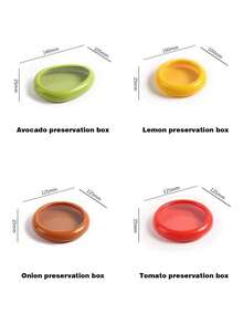 Transparent Thin Film Airtight Refrigerator Storage Box For Fruit & Vegetable Preservation, Onion Half Storage - Multicolor - View 13