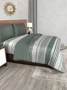 Home Elephant Extra Soft Microfiber Duvet Set For Queen And King Size With Sheets Included - Green - View 5