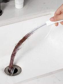 Pipe Dredging Brush, Bathroom Hair Sewer, Sink Cleaning Brush, Drain Cleaner, Flexible Cleaner, Clog Plug Hole Remover Tool Drain Gods Clean Kitchen Hair Hair Toilet Washbasin Anti-Clogging Cleaning Rod Pipe Unclogger Back To School