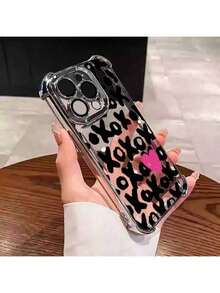 Una elegante funda para teléfono no incluye un cordón ni un soporte. Diseñpara 16/15/14/13/12/11 Xs Pro Plus. Funda de lujo con acabado galvanizado transparente, protección caídas, antichoque en las cuatro esquinas, cubierta protectora para teléfono, color negro plateado,, XO Hot Fashion 07v-I060. - Plateado - Ver 7