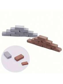 50/150pcs Miniature Sand Table Three-Dimensional Model Landscape Building Blocks Portable Simulation Bricks For Hobbyists & Educational Engineering Skills