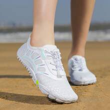 Zapatos de agua unisex, aptos para parejas de vacaciones a la playa, campamentos y fiestas. Zapatos acuáticos verano descalzos para mujer para parques acuáticos, antideslizantes, ligeros para natación, suaves y antideslizantes para verano