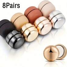 Set de 1 (4 piezas/8 piezas) Alfileres magnéticos para bufanda, pinzas magnéticas versátiles para bufandas de mujer, imanes redondos de colores, accesorios duraderos para bufandas, apropiados para uso diario