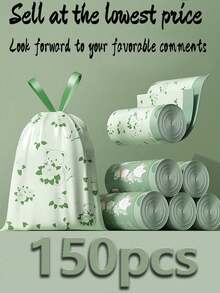 200 10-Volume Multi-Color Garbage Bags, Super Thick Garbage Basket, Powerful, Suitable For Home, Office, Bedroom. Disposable Thin Garbage Bag, Small Bag Garbage Bag, Color Household And Outdoor Garbage Can Lining, Leakproof, Used For Car, Office, Pet Garbage.Garbage Bags, Anti-Fouling And Labor-Saving, Random Colors, Kitchen, Bathroom, Home - Multicolor - View 2