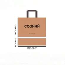 1pc/Clothing Store Handbag Women's Professional Packaging Shoulder Back Woven Bag Premium Shopping Packaging Gift Bag