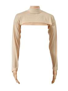 1件/2件/3件装女士时尚纯色袖套，无领，透气，适合户外防晒和夏季日常休闲穿着 - 連脖袖 - 查看 16