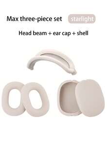 Three Pieces Set Compatible With Apple AirpodsMax Earphone Protective Case - Starry Sky Color - View 2