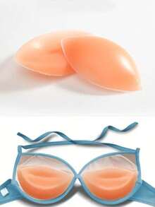 1 Pair Silicone Bra Pads-Soft And Elastic Bra Pads For Enlarging And Gathering Small Breasts - Multicolor - View 1