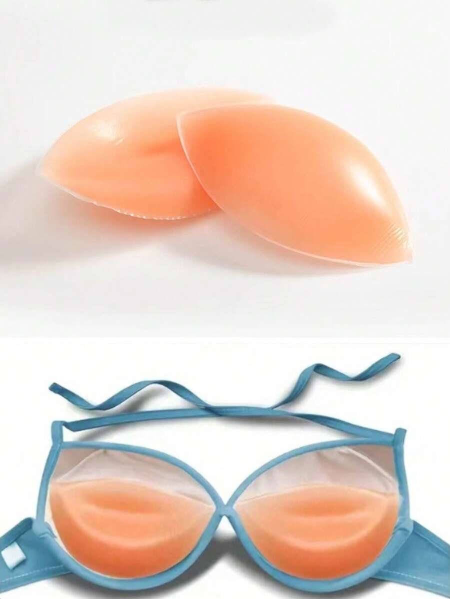 1 Pair Silicone Bra Pads-Soft And Elastic Bra Pads For Enlarging And Gathering Small Breasts - Multicolor - View 1