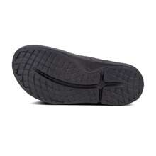 OOFOS Sandalias deslizantes de recuperación Oofos Ooahh 1100BLK para hombre, talla US 13, color negro