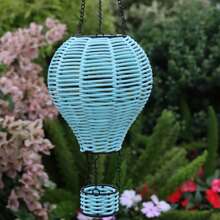 1pc Hanging Outdoor Garden Decor Hot Air Balloon Solar-Powered Rattan Lantern, Handwoven Vine Lampshade, Suitable For Home, Restaurant, Cafe, Tearoom Decor, With Switch Control, Solar Panel, Detachable Photovoltaic Battery, Waterproof Outdoor Solar Hanging Lamp, Holiday Decoration Outdoor Garden Yard Atmosphere Light Bedroom Decor Home Decor Wall Decor