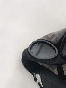 Gorra de béisbol floral & con bordado de slogan - Negro - Ver 11