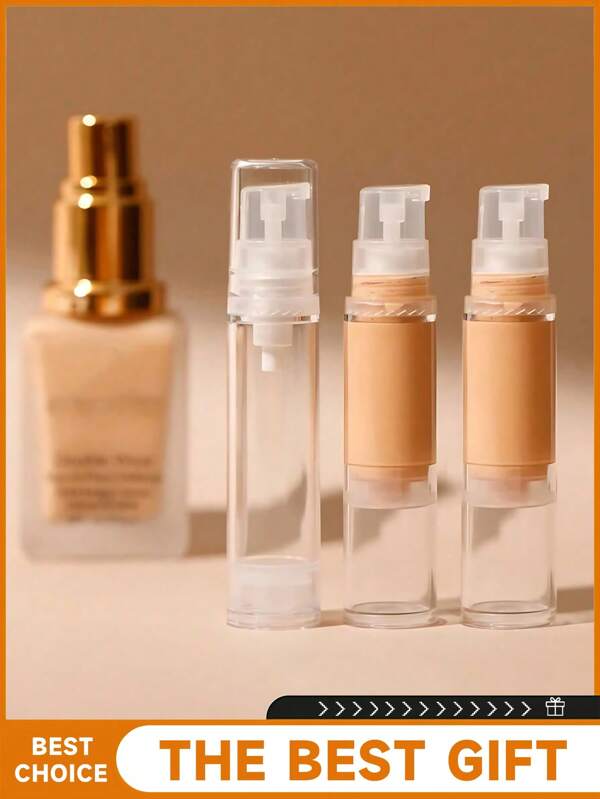 3 قطع قنينة مضخة تفريغ الهواء لغسول العين كريمات الأساس مستحضرات التجميل العينات المصغرة أدوات تعبئة التجميل محمولة