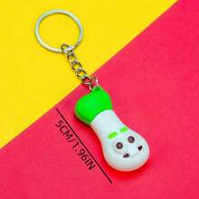 1pc Simulated Three-Dimensional Vegetable Corn Keychain, Couple Dolls, Pumpkin Key Chain, Bag Hanging Accessories, Carrot And Garlic Car Accessories Bag Charm School Cartoon Cute Goth Y2k