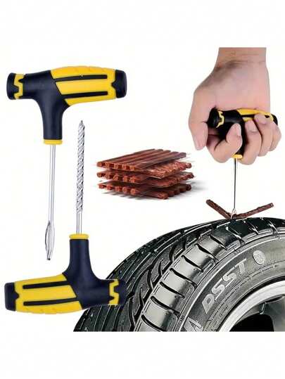 Reifenreparatur-Set für Autos, Motorräder und Elektrofahrzeuge - Schlauchlose Reifenspezialflicken für schnelles und einfaches Füllen von Reifenlöchern, Reifenreparaturband Reparaturwerkzeug