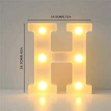 1PC 16cm LED Letter Light, Luminous Letter And Number Night Light, Suitable For Home, Bar, Wedding, Birthday Party Decoration