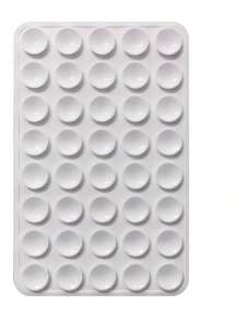 4/2/1 Pcs Silicone Suction Cup Square Phone Case Back Stand With 40pcs Double-Sided Suction Cups, Silicone Hands-Free Phone Holder For Selfie And Video Shooting (3 Colors)