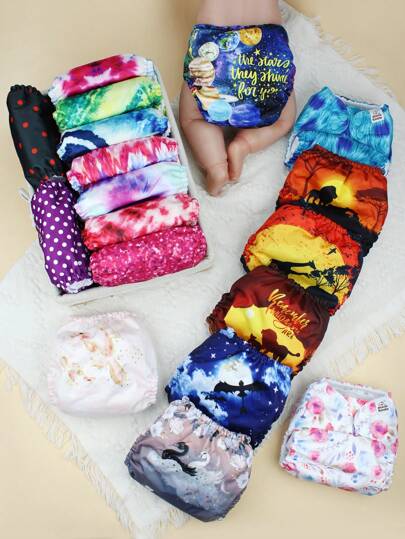 Mama Koala 3 stuks pocketluiers - Mama Koala 1.0 One Size Verstelbare wasbare herbruikbare luiers voor pasgeborenen en peuters