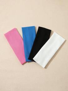 4pcs/1pc Plain Sport Headbands, Versatile Casual Sport Fashion Yoga Headband, Wide Edge Headpiece For Outdoor, Popular