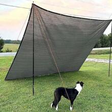 1PC Grey Sun Shade Net Terrace Sunshade Sail Shading Mesh Cover Outdoor Car Shed Shadow Awning Garden Pergola Sunshade Sail Balcony Swimming Pool Sun Cover