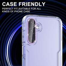 1 pezzo Protezione lente fotocamera per Galaxy A26/A36/A56, anello in metallo singolo, copertura in vetro temperato, [forte adesione] resistente ai graffi, trasparente ad alta definizione, protezione fotocamera 9H ad alta definizione, facile da installare, regalo per compleanno, famiglia, amici, cristallo scintillante, protezione lente, accessori per telefono, impermeabile, antiurto, anti-caduta, anti-impronta digitale, copertura completa