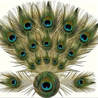 20 Pcs Vivid Artificial Peacock Feathers, 16-18 Inch - Ideal For DIY Crafts, Wedding Decorations, Home And Party Decor, Christmas And Holiday Decorations