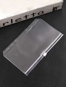 5pcs/10pcs/Set A6/A5/A7 Transparent 6-Ring Zipper Binder Bags, Matte Translucent Loose Leaf Pouches For Organizing Passports, ID Cards, Bank Cards, Bills, Receipts, Postcards, Stamps, Lists, Business Cards, Stationery, Versatile Portable File Folders, Expandable Refillable Organizer Bags, Back To School Supplies,Savings Plan,Biweekly Savings Plan,10000 Savings Plan,Savings Strategy - Clear - View 3