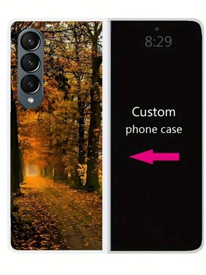 Funda personalizada DIY con patrón de foto para Samsung Galaxy Z Fold 6, Z Fold 5, Z Fold 4 5G, Z Fold 3 5G, carcasa de TPU transparente, adecuada para el Día de la Madre, el Día del Padre, regalos festivos, regalos de cumpleaños Galaxy Z Fold 7