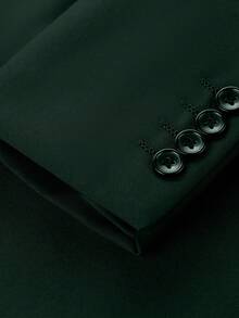 Men's Suits Jacket Two Button Elegant Solid Slim Fit Single Breasted Party Blazer Jacket Formal Business Wedding Porm Dark Green Size XS-3XL - Dark Green - View 3