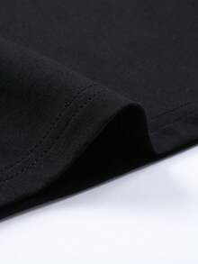 Summer And Autumn New Women's Joker Casual Loose Long Sleeve T-Shirt Top - 黑色 - 查看 4