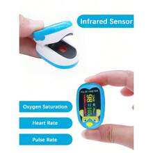 Oxímetro infantil/Oxímetro de dedo/Instrumento de medición de saturación de oxígeno, frecuencia cardíaca y pulso/Recargable