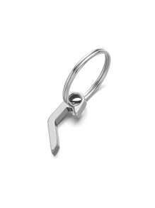 Keychain Beer Bottle Opener With Stainless Steel Keyring, Stainless Steel Mini Bottle Opener Keychain With Keyring, Portable, Manual, Pocket Sized Beverage Bottle Opener, Durable And Multifunctional Camping And Daily Use Tool