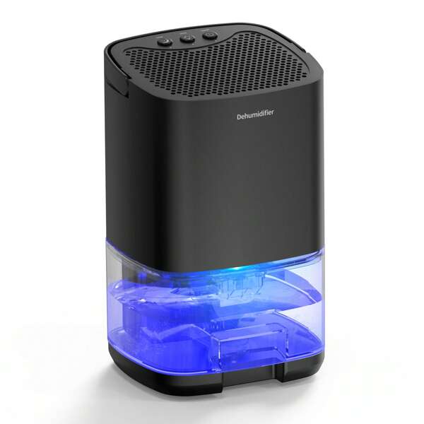 Mini déshumidificateur pour sous-sol, déshumidificateur pour chambre, absorbeur d'humidité, déshumidificateur pour usage domestique