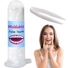 Dental Temporary Tooth Filling For Missing Broken Tooth Moldable Fake Teeth(10ml) Halloween