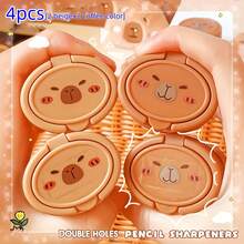 1件/2件/4件水豚/水田鼠铅笔刀，教师节小礼物，文具及办公用品奖品礼品，返校小礼物