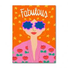 1pc Leopard Lady Colorful Rainbow Flower Cup Wall Art Canvas Painting Nordic Posters And Copies Wall Photos For Living Room Optional Frame ,Wall Art With Frame - Multicolor - View 18