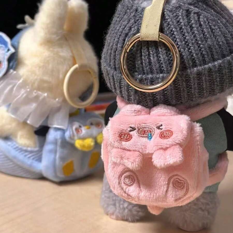 (仅限玩偶衣服) 适用于玩偶衣服1代、2代、3代17CM 衣服、LABOBO公仔LBB毛绒玩偶20CM玩偶衣服、小猪、熊、企鹅动物20/15CM玩偶背包配件