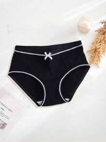 4 pezzi di biancheria intima a costine, mutande comode e carine per donne