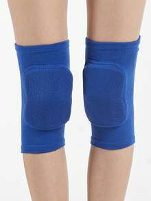 1 paire de genouillères de sport, supports de genoux rembourrés en éponge antidérapants, support respirant pour la danse, le patinage, le football, le basketball, le volley-ball, manches de genou de sport chaudes et protectrices, convenant aux accessoires de gym pour hommes et femmes - Multicolore - Voir 15