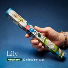 [Mahendra 香棒] 20 根香棒，Mahendra - 薰衣草、檀香、莲花、麝香、白鼠尾草、夜皇后、茉莉、广藿香、椰子、蜂蜜、金雨等 - 非常适合瑜伽、冥想、空气清新、祈祷和家居香氛 - 彩色 - 查看 24