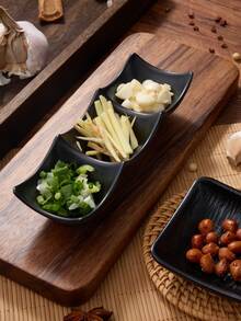 1pc/4pcs Seasoning Dip Bowl, Sturdy And Shatterproof, For Dips And Condiments, Sauce Tray, Snacks, Side Dishes, Cheese And Ketchup, Ideal Kitchen And Restaurant Match, Christmas Gift,School Supplies