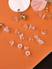 50 à 500 pièces Accessoire de chouchou de dos de boucle d'oreille, boucles d'oreilles mode femme 5 mm, dos de boucle d'oreille en caoutchouc doux et transparent