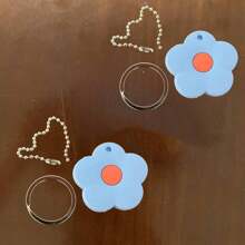 1/2/3Pcs Cute Cartoon Silicone Key Cover Set|Water Droplet & Floral Design Protective Key Holder With Chain Accessories – Soft Durable Keychains For Women Girls, Couple-Friendly Cute Key Cover Cap– Perfect Gift Idea For Her (Adorable Design, Multi-Purpose Key Protection & Stylish Decor)