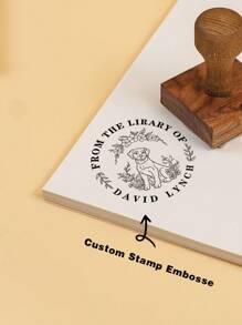Personalisierter Buchs tempel, individueller Buchs tempel, "Aus der Bibliothek von", Hochzeitsstempel mit Namen und Datum, Geschenk für Buchliebhaber, das Beste als Geschenk